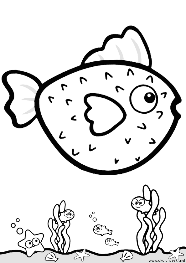 Balon Balığı Boyama