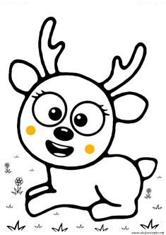 geyik-ceylan-boyama-deer-gazelle-coloring (16)