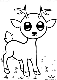 geyik-ceylan-boyama-deer-gazelle-coloring (20)