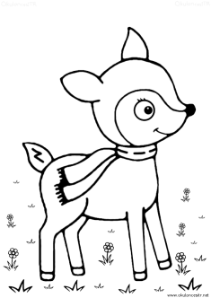 geyik-ceylan-boyama-deer-gazelle-coloring (3)