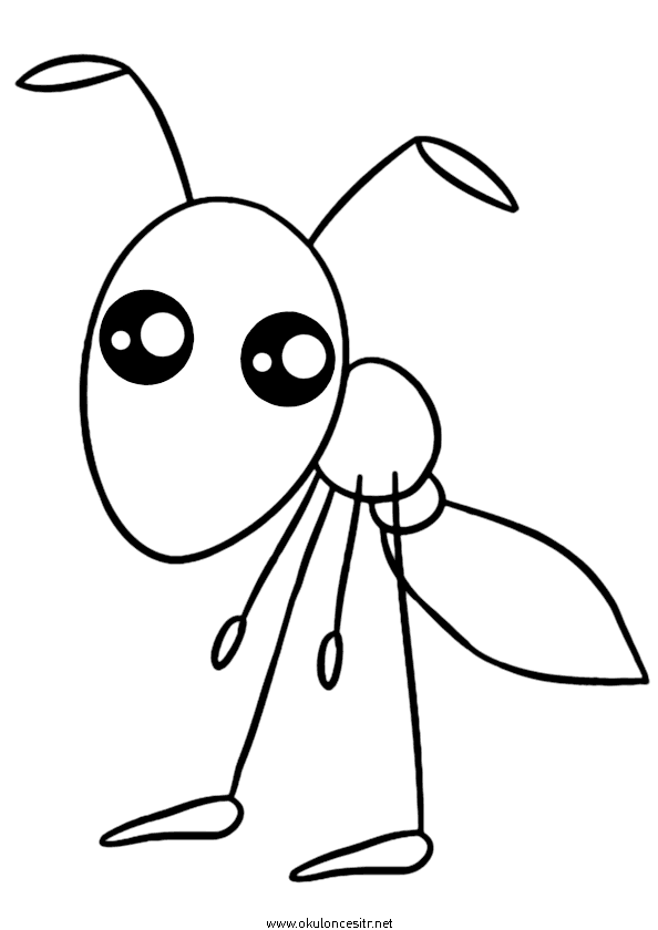 Karınca Boyama Sayfası