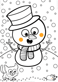 kardanadam-boyamasayfasi-snowman-coloring