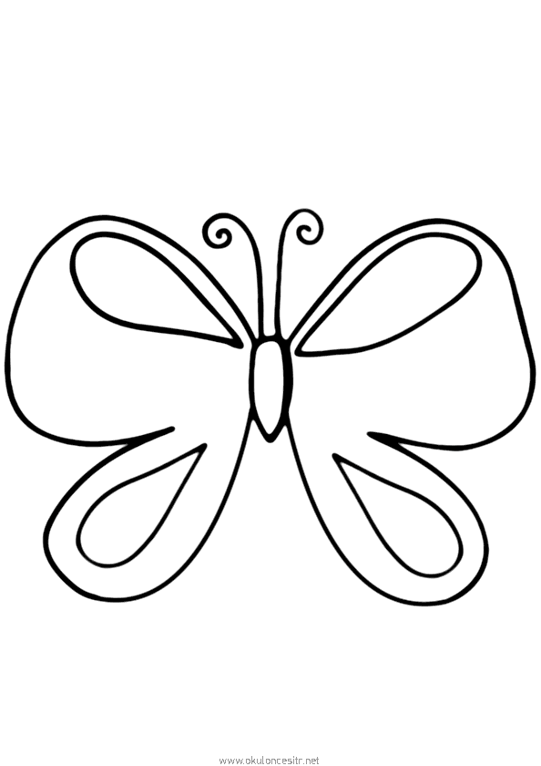 Kelebek Boyama Sayfası