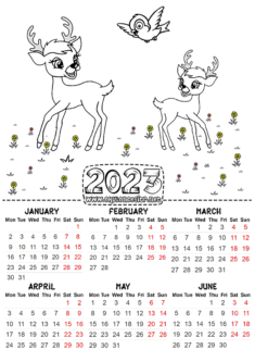 2023 calendar printables