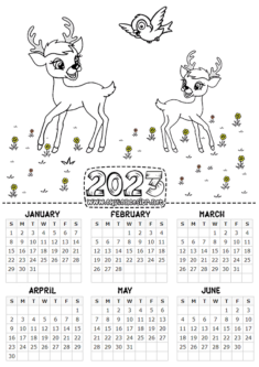 2023 calendar printables
