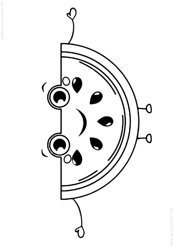 Karpuz Kavun Boyama Sayfası