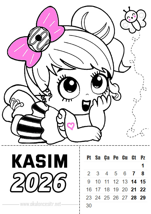 2026 Takvim Kalıbı